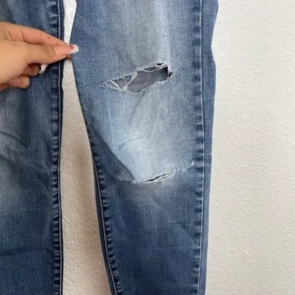 Pacsun Womens Jeans Size 26 Denim Blue Casual Raw Hem Distressed Ankle Legging - Picture 10 of 16
